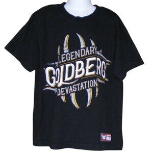 WWE GOLDBERG Tshirt, YM, Legendary Devastation, SS, Black, Cotton, Wrestler